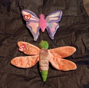 NWT TY BEANIE BABIES FLITTER & GLOW